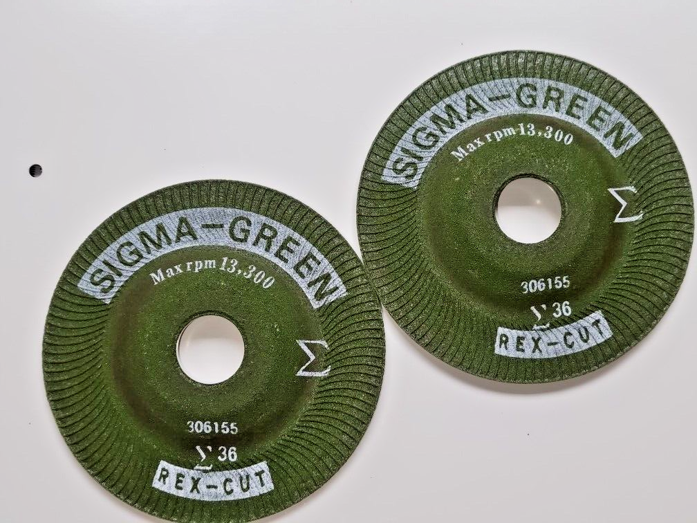 Sigma Green Part # 730000 Grinding Wheel,4-1/2 X 7/8",36 Grit PACK OF 5