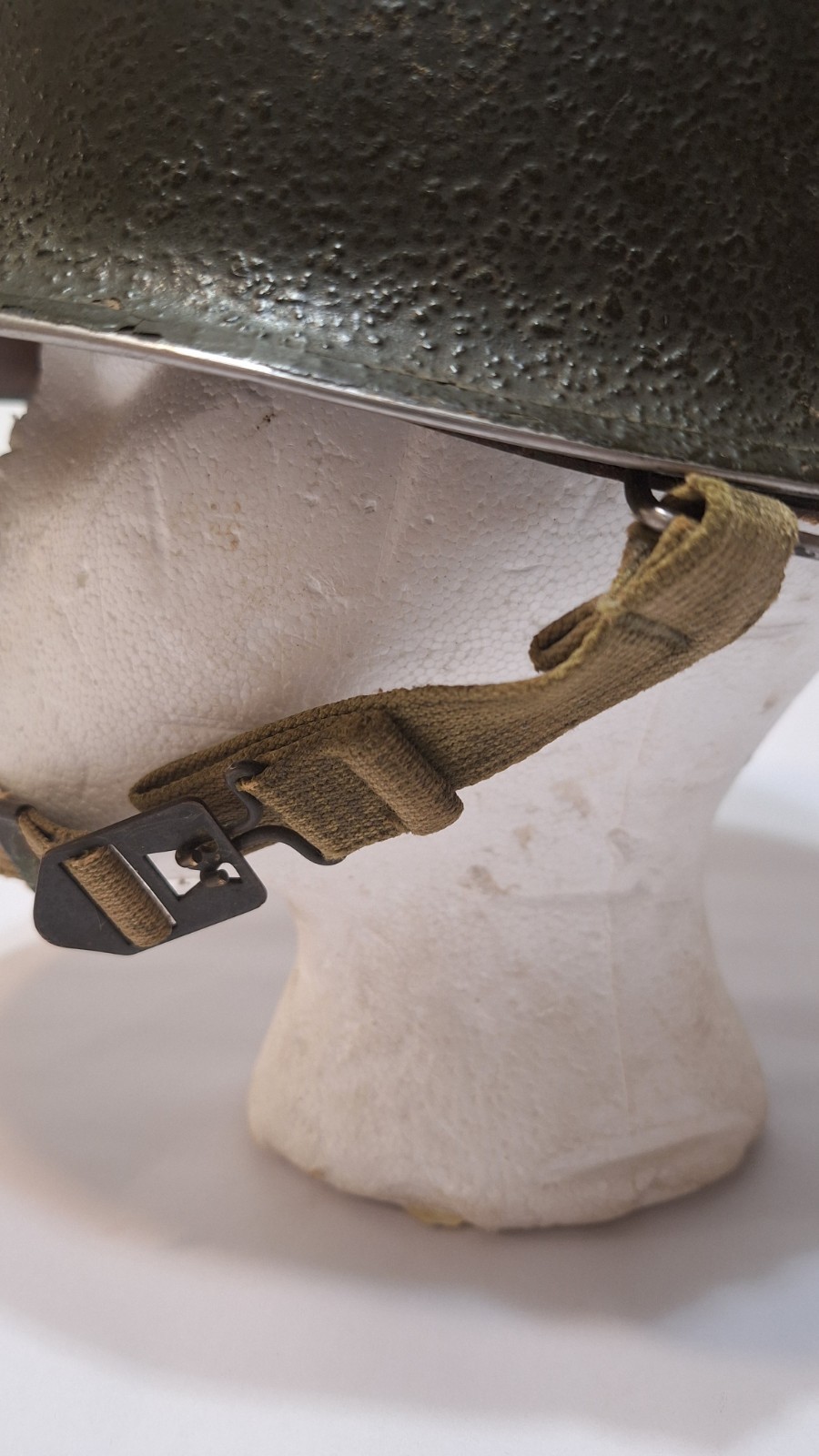 WW II US Military M1 Front Seam Swival Bale Helmet With Liner