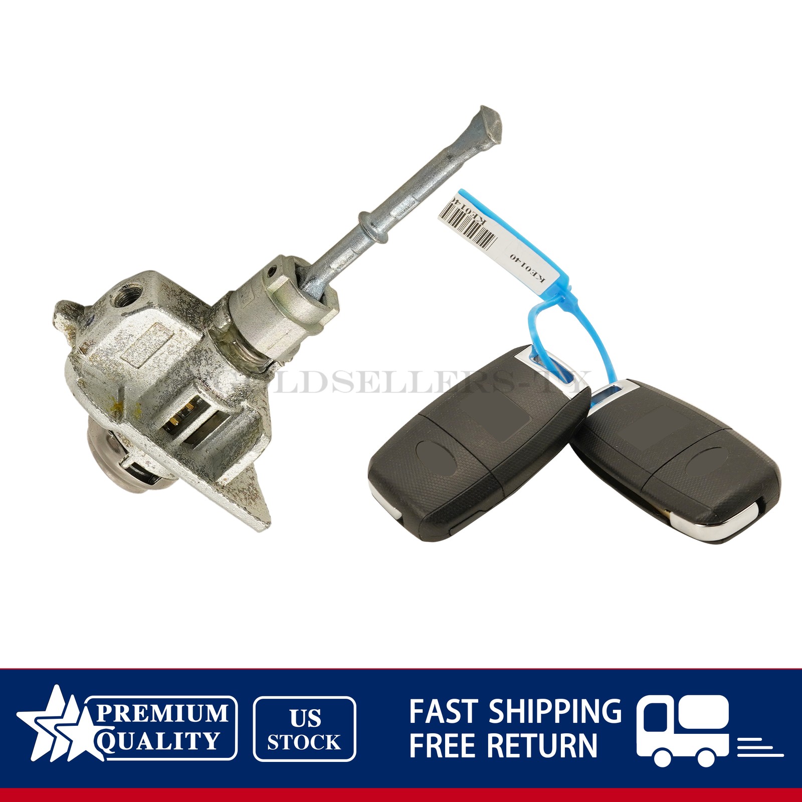 NEW For 2017-2022 Kia Sportage Left Door Lock & Key Cylinder Set 81970-D9A00 US