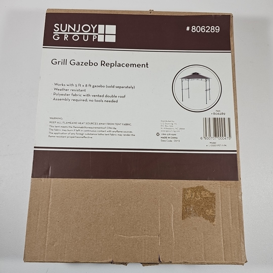 Grill Gazebo Replacement Fabric Canopy Top 5x8 Brown Model L-GG001PST-F-PK