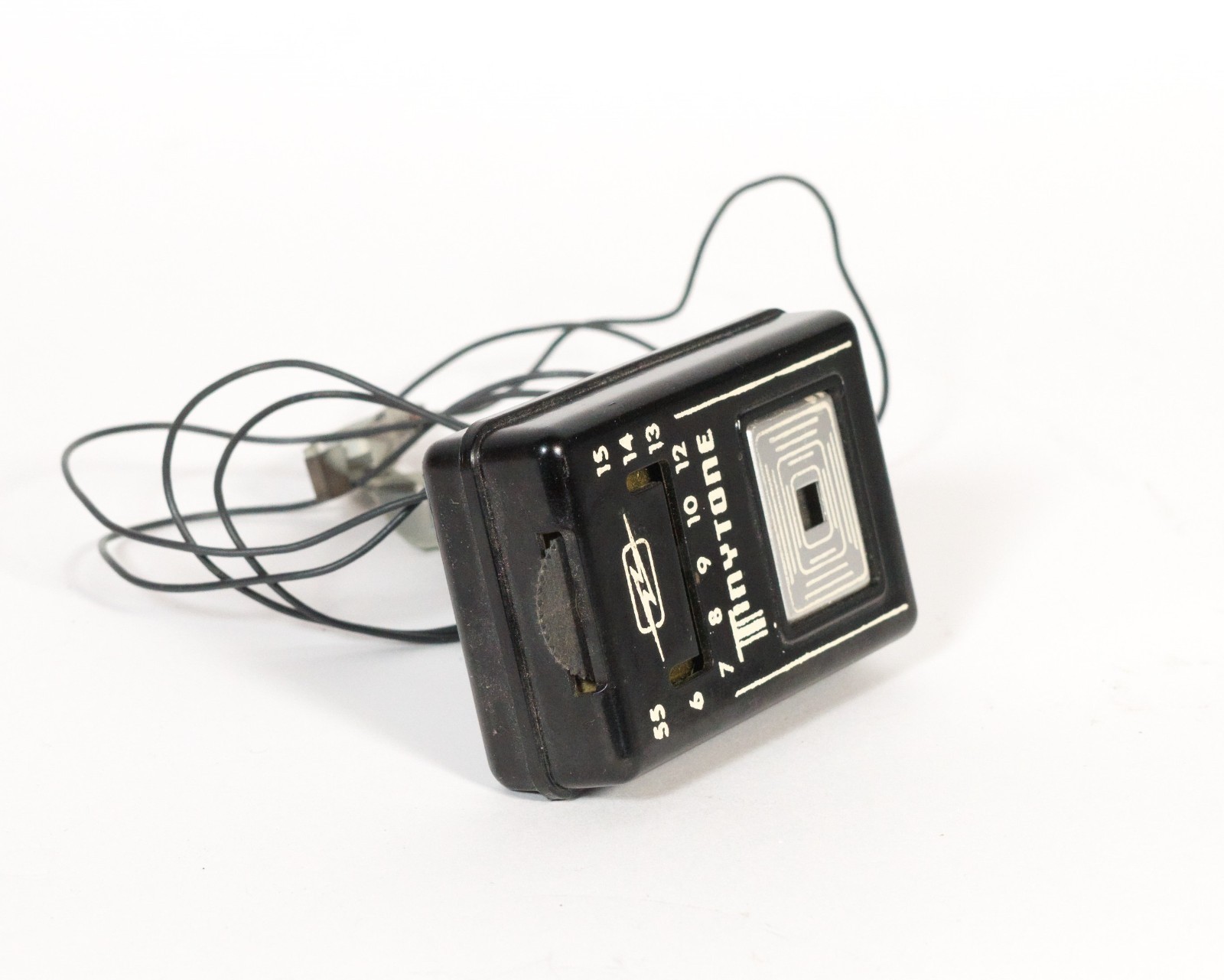 Vintage TinyTone Pocket Crystal Radio In Box w/LOTS of Original Paper * Works