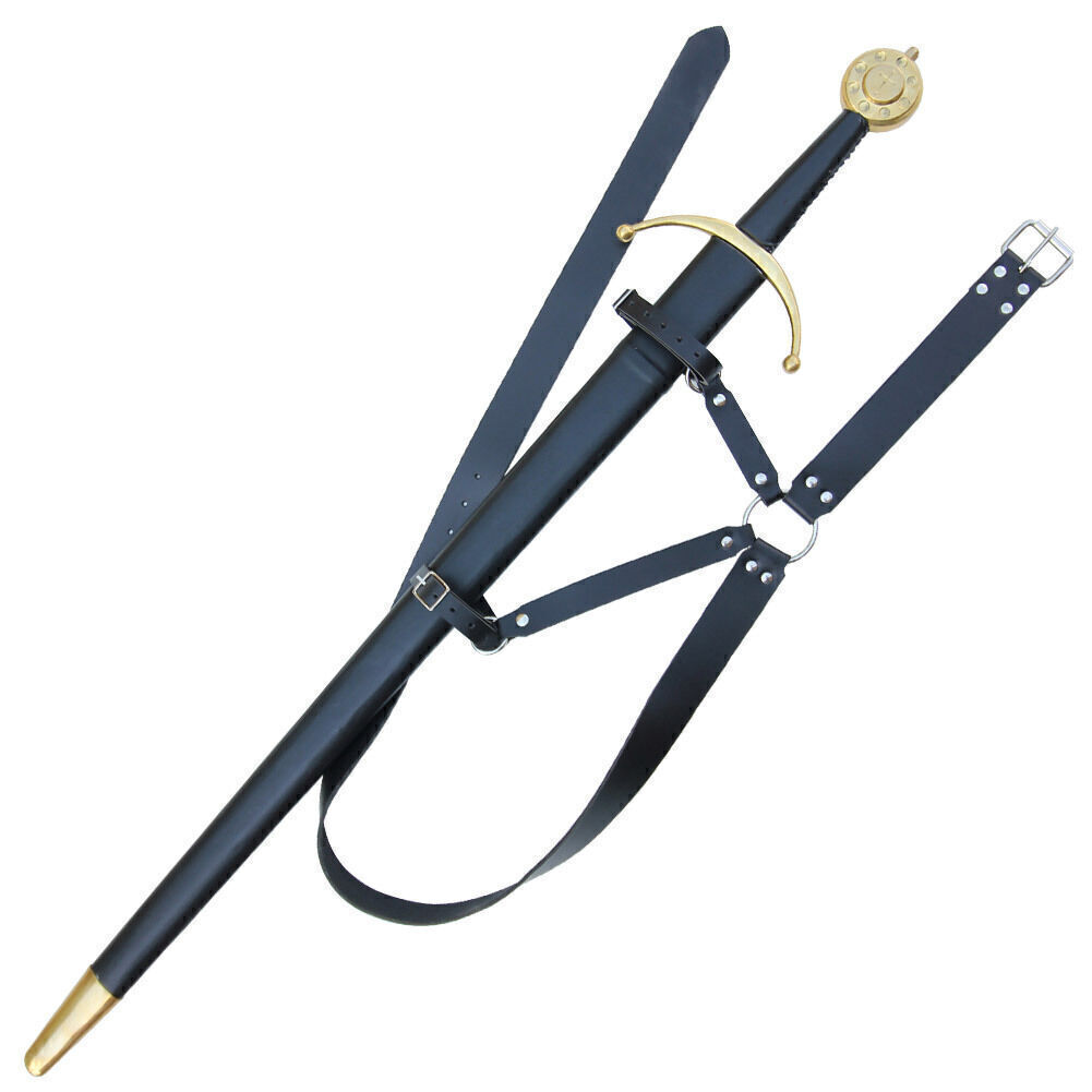 Medieval Leather Sword Dagger Frog Leather Sword Belt Sword Holder Belt