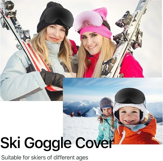 Ski Goggle Cover Sleeve, Snowboard Goggle Cover Microfiber Protective Lens Scrat