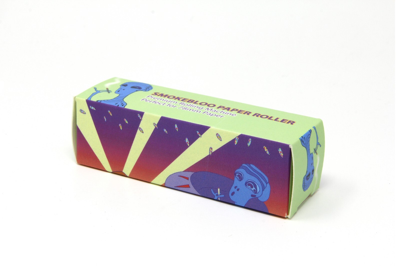 78mm Cigarette Rolling Machine Premium Smoke Bloo Alien by Quik Wikk - 2 Pack