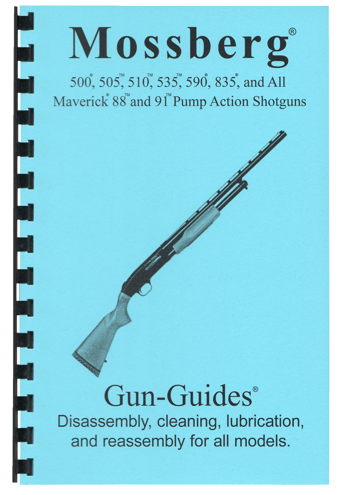 Mossberg 500 Manual ALL Pump Action Shotguns Disassembly & Reassembly Gun-Guides