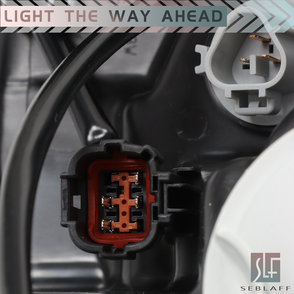 For 2014 2015 2016 Nissan Rogue Headlight Halogen Chrome Clear Left+Right Side