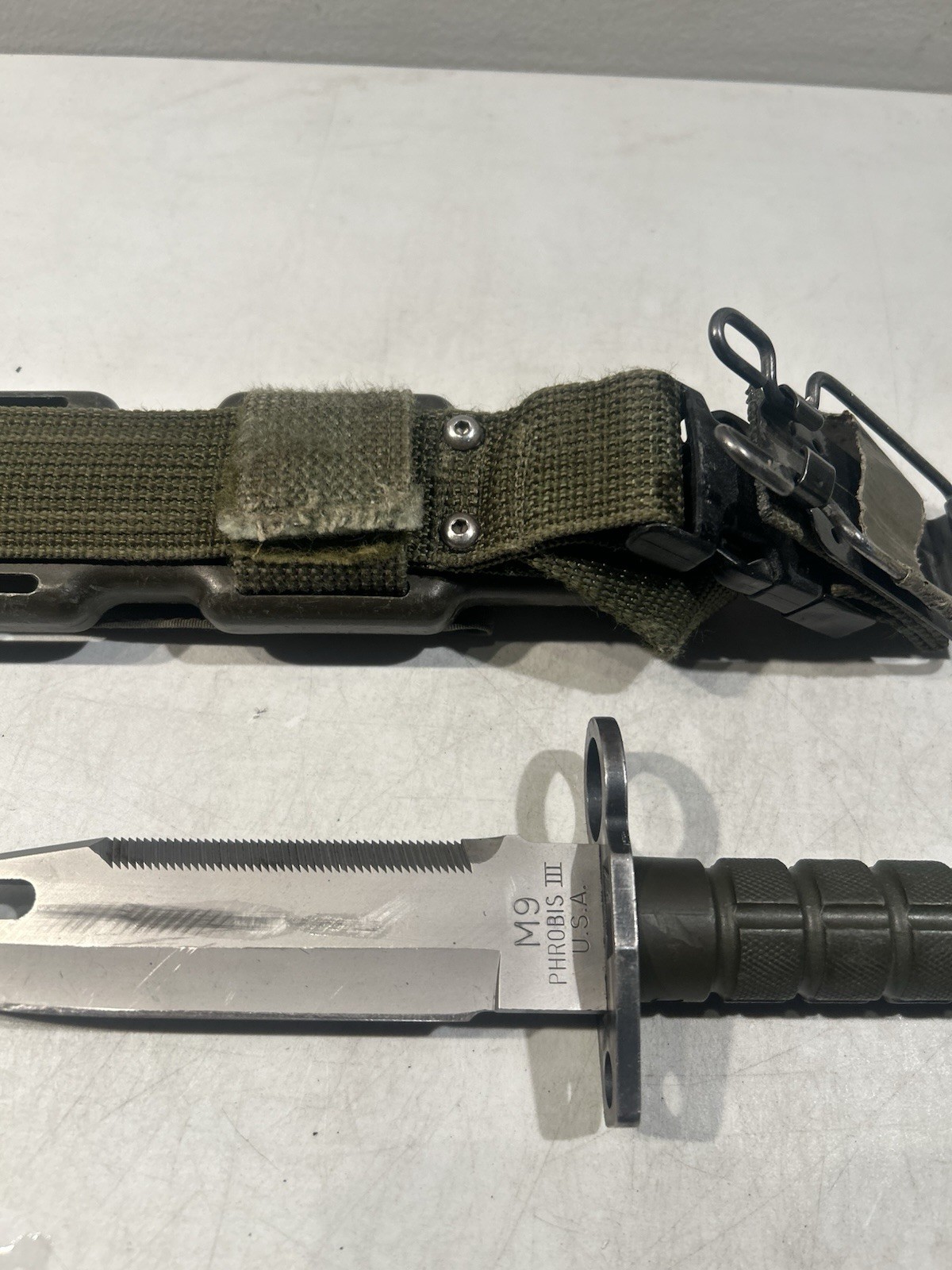 PHROBIS III Military Fixed Blade with Scabbard Case Sheath #40