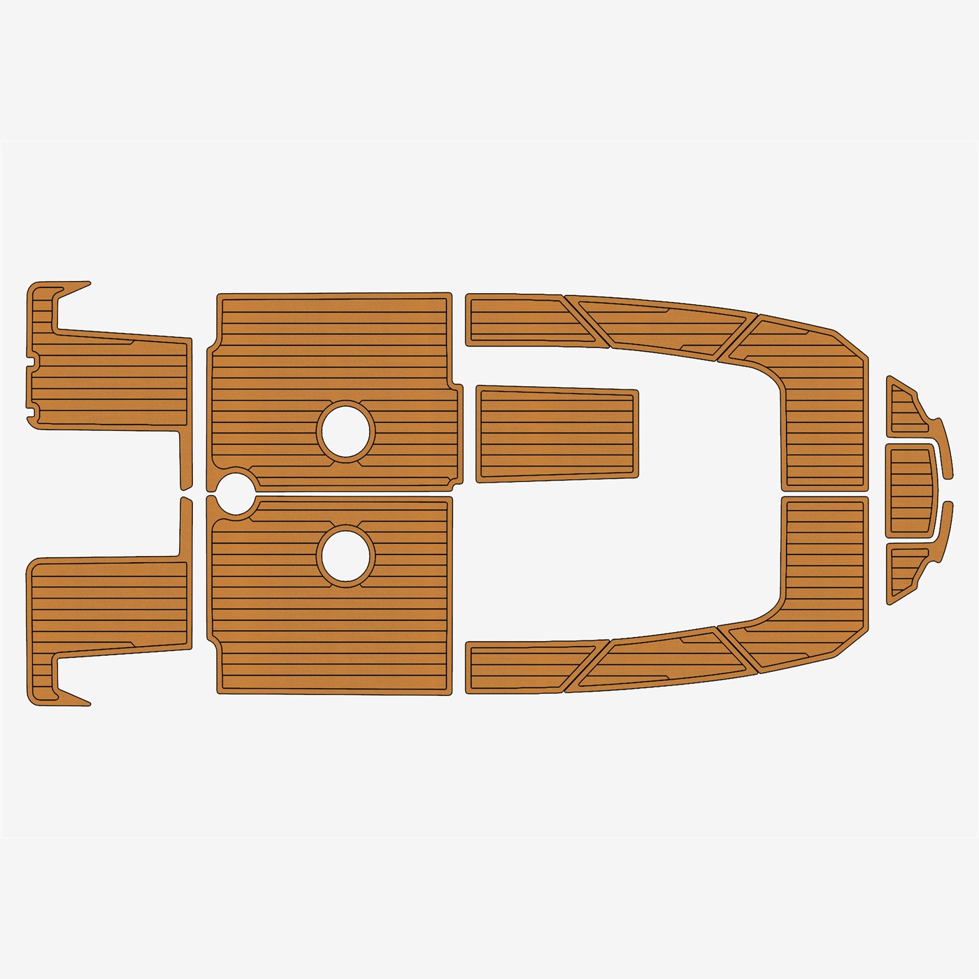 2014 Quicksilver 675 Open EVA Faux teak Marine Foam  Floor