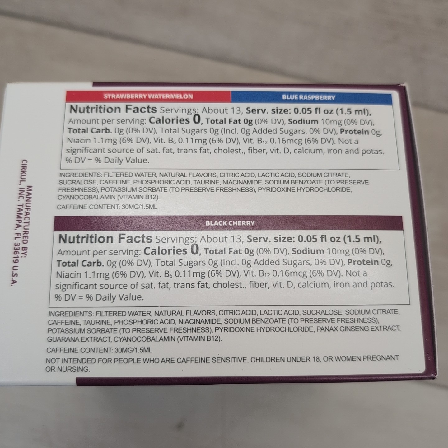 Lot Of 2 Cirkul Go Sip Six Pack flavor cartridges Caffeine Exp 8/2027 Brand New