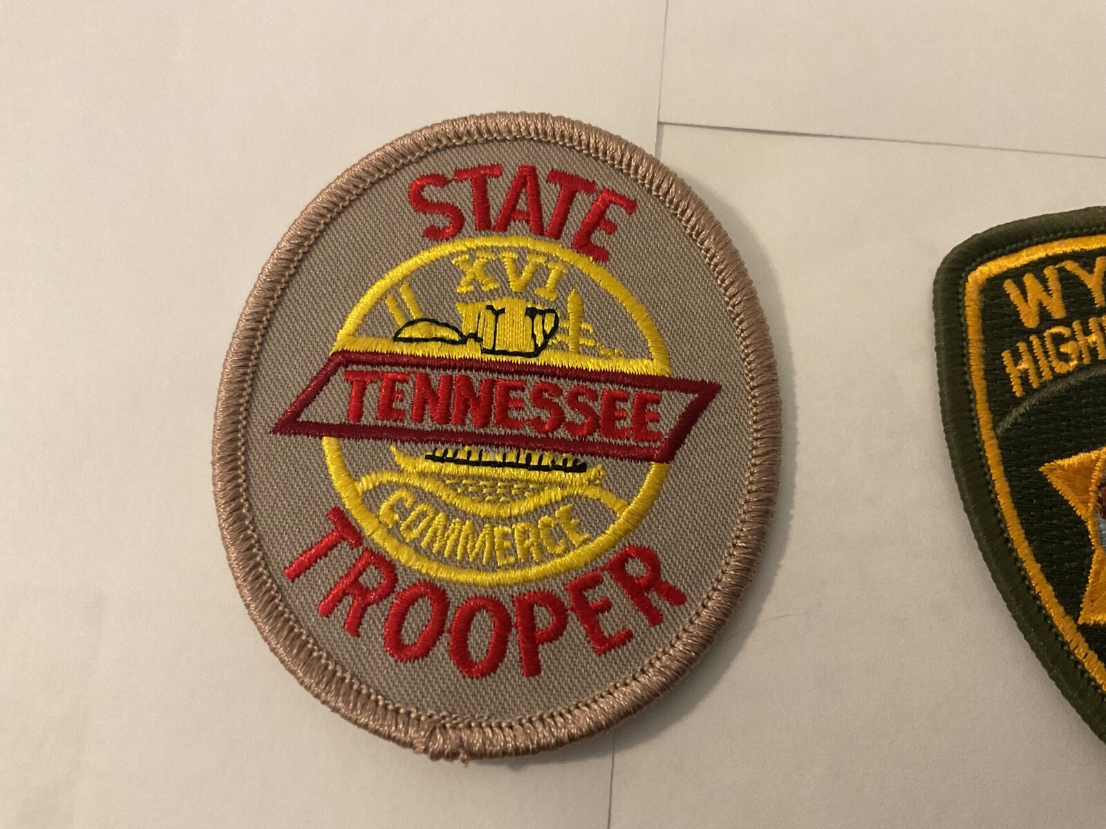 State Law Enforcement patches All different 10 piece set. All new.Hat Size Patch