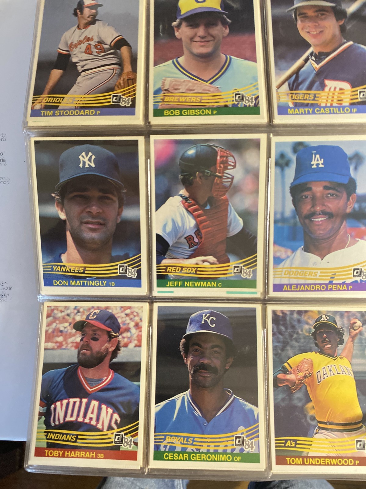 1984 donruss baseball complete set