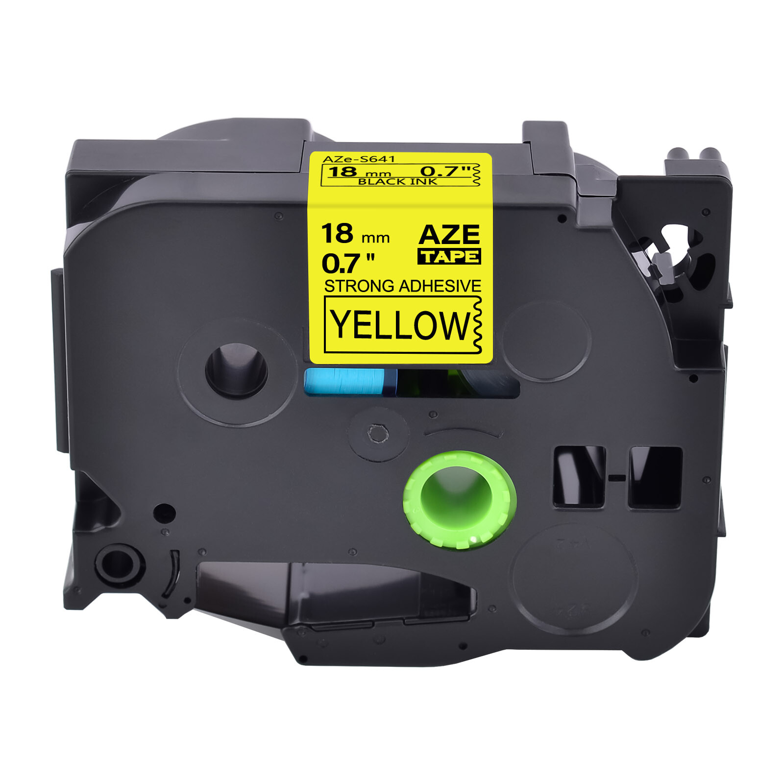 1PK Compatible with Brother PTouch Yellow Tape Strong Adhesive TZe TZ-S641 18mm