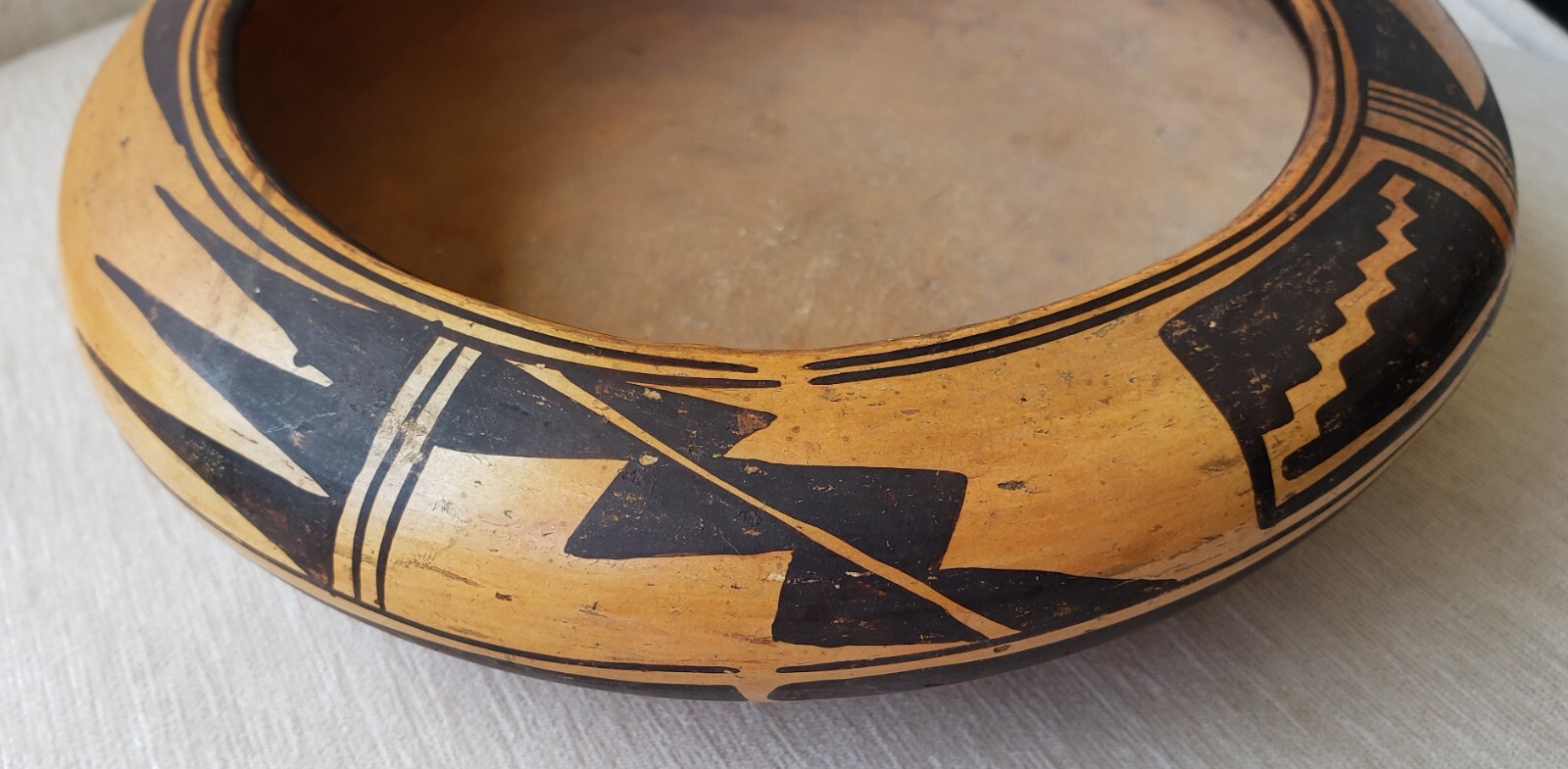 Antique Hopi Pottery Bowl Native American Indian Pot