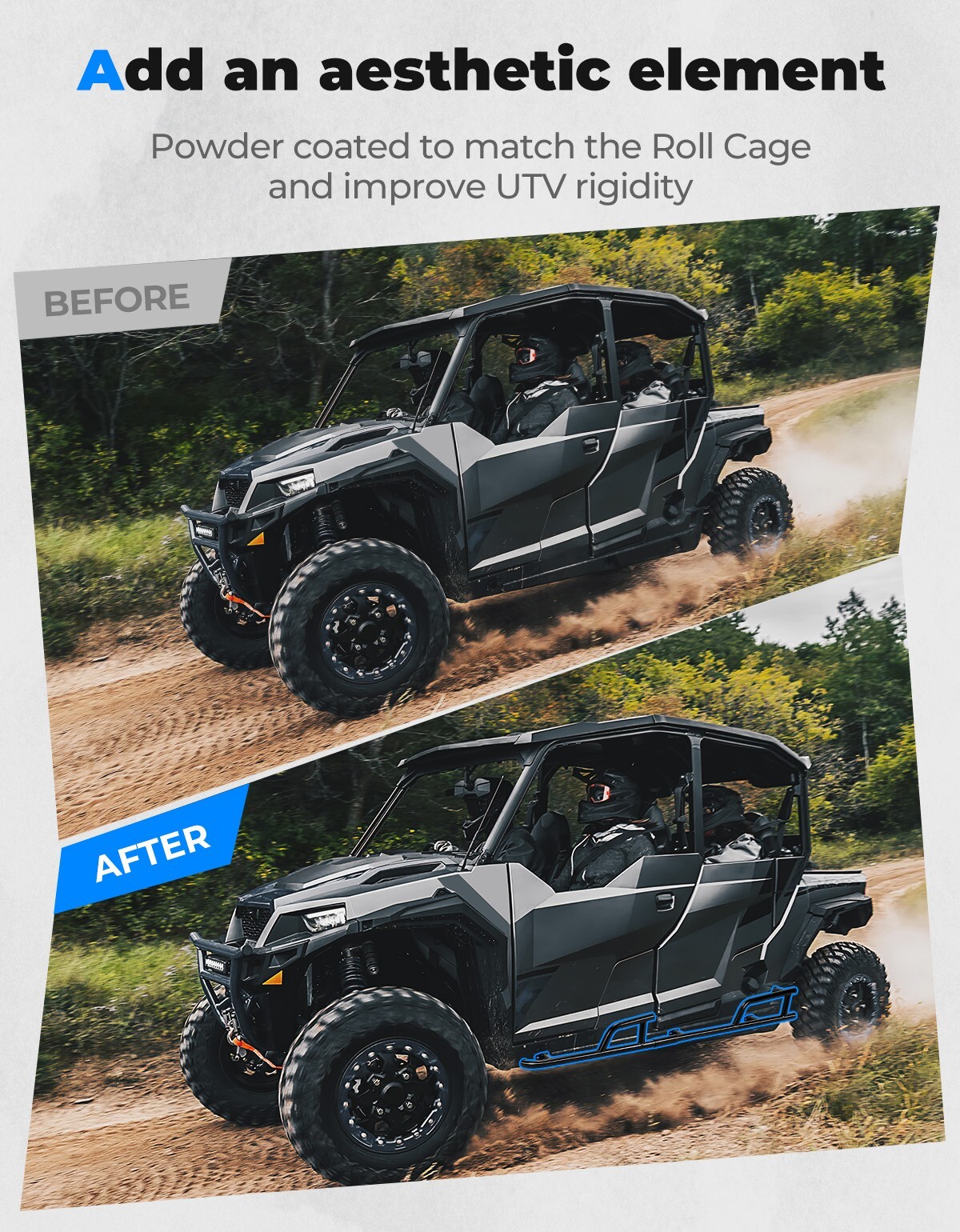 Upgraded Nerf Bars Rock Slider Heavy Duty for 2017-2025 General XP 4 1000