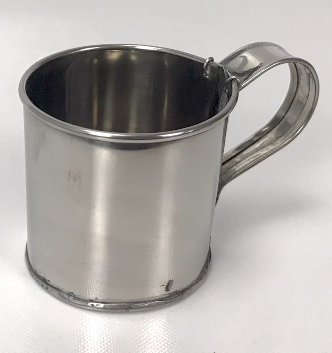 Stainless Steel "Tin" Cup - Two Piece Bottom