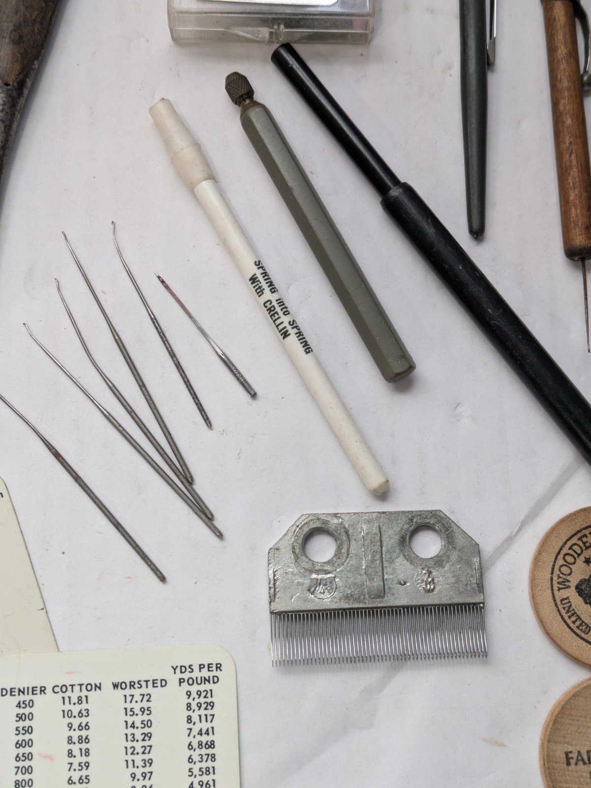 Vintage Textile Mill Tool Lot - NC/SC Industrial Heritage - Beard Fabrics