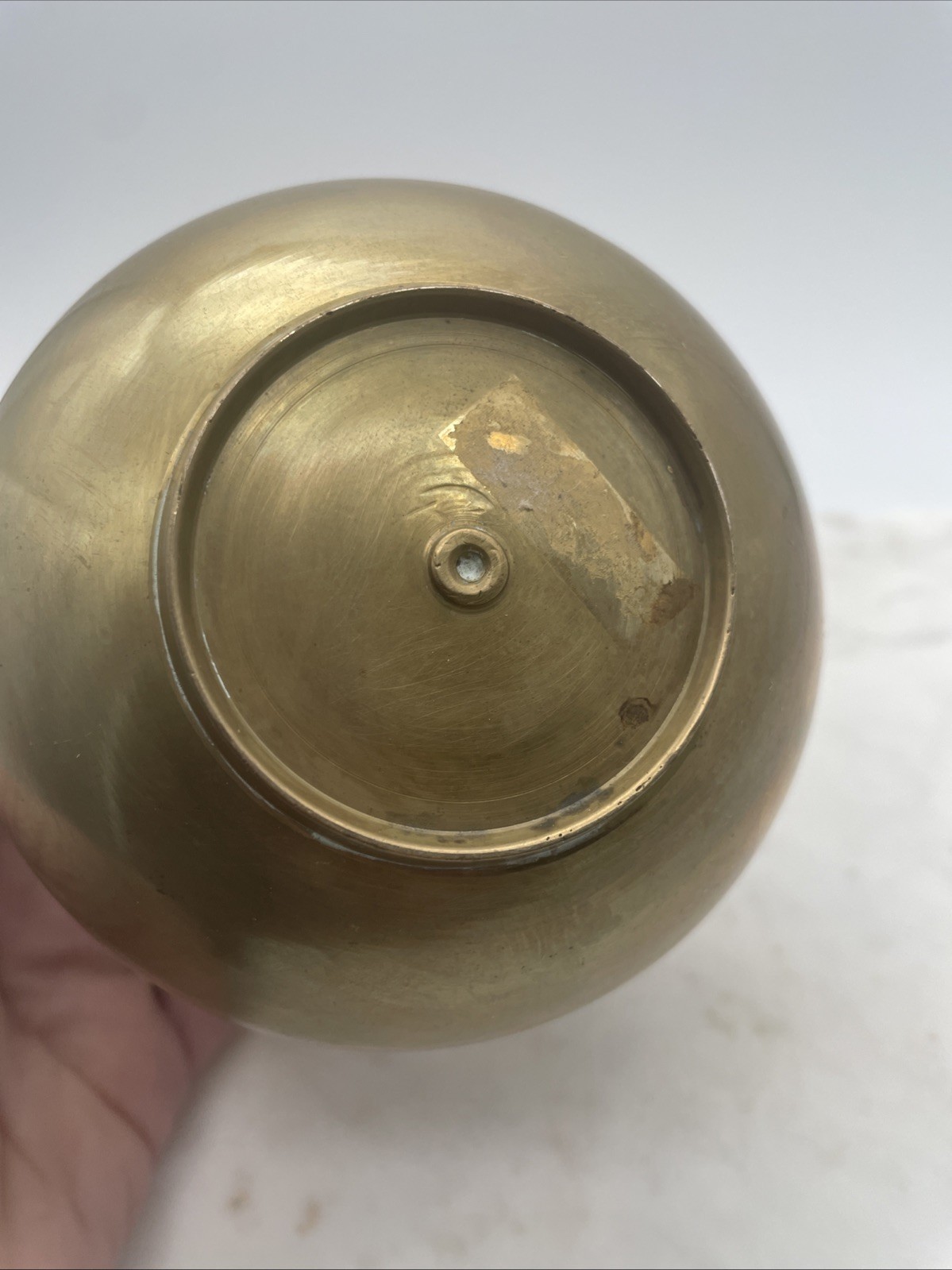 Vintage Brass Mini U.S. Tobacco Co Spittoon Ash Tray Decorative Piece