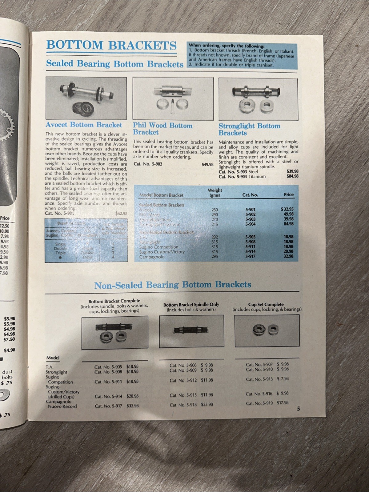 1979-1980 Palo Alto Bicycle Shop Catalog vintage bike parts