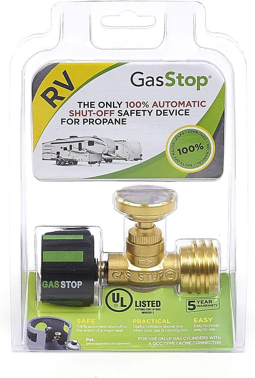 GasStop Propane 100% Emergency Shut-Off Safety Device-for RV ACME type
