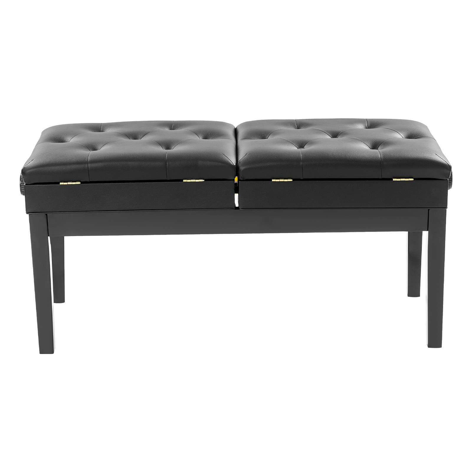 Double Seater Piano Bench Adjustable Duet Piano Bench w/ Storage Box 200 kg max.