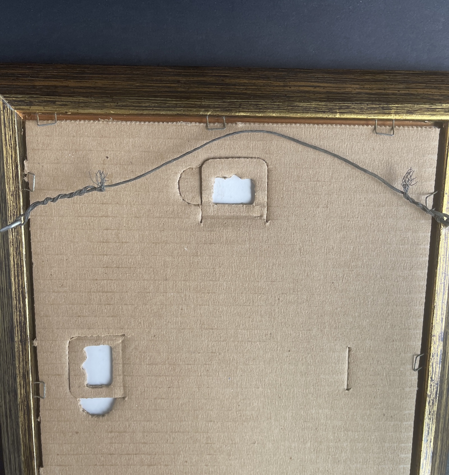 Vintage African American Foil Artwork w/ Wood Frame - Wall Decor Collectable