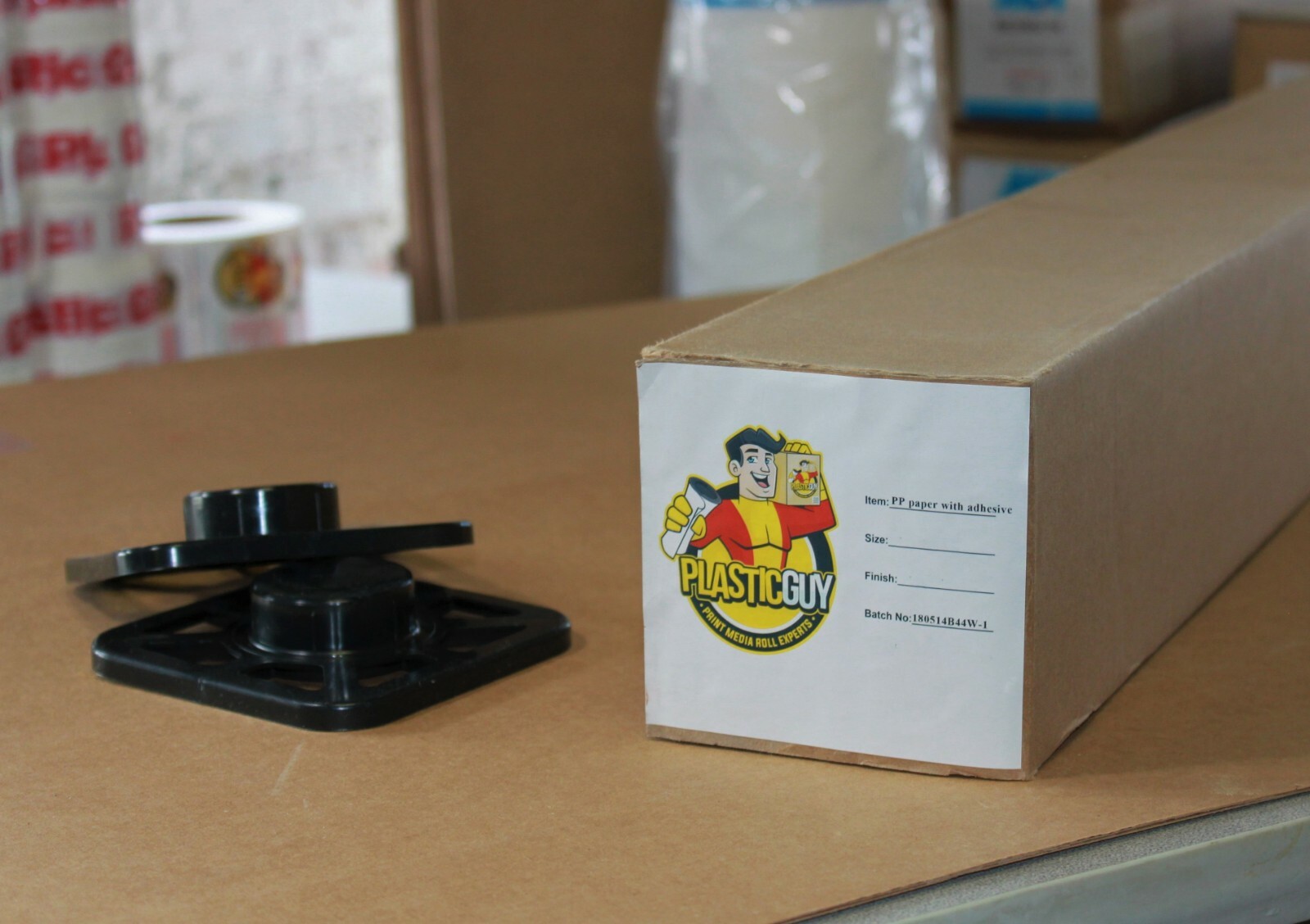 Self-Adhesive Poly-Vinyl Banner Aqueous Inkjet Print Roll Tear & Water-Resistant