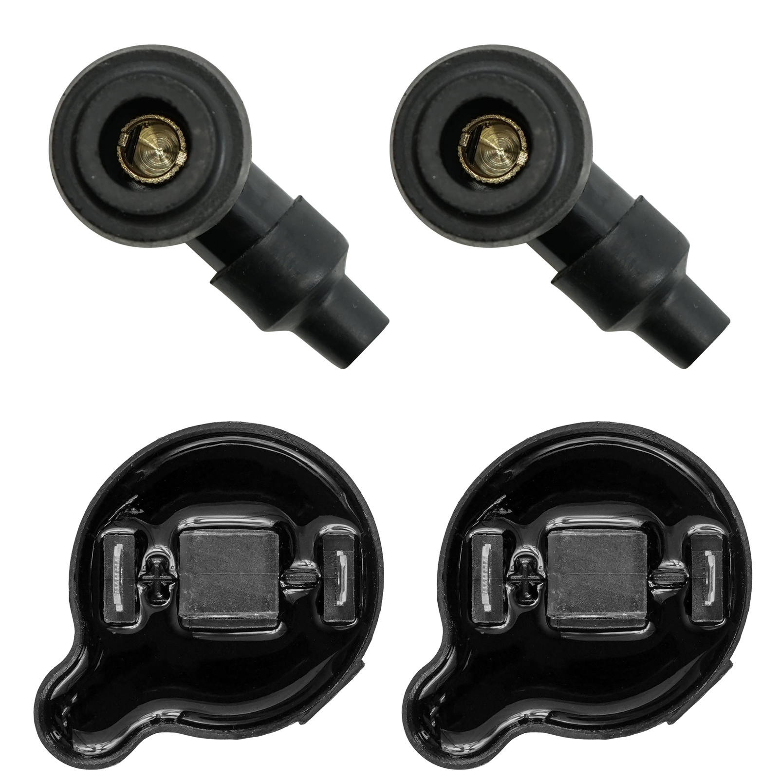 Ignition Coil w/ Spark Plug Boot Cap For Kawasaki Mule 3010 KAF620 2007-2008