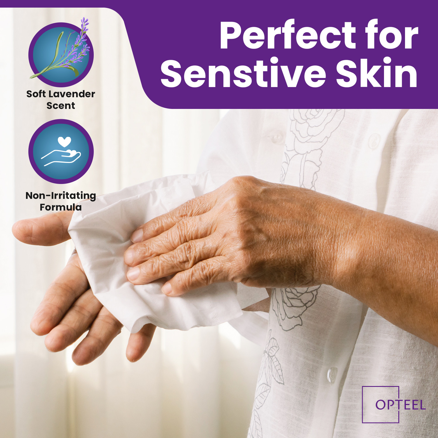 Adult Wipes For Elderly Soft Lavender - 8x13" 720ct (Too Large,Not-Flushable)