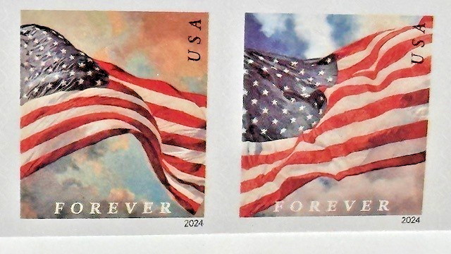 100 Self-Adhesive 4 Flags Designs Stamps DISCOUNT PRICE Free Shipping