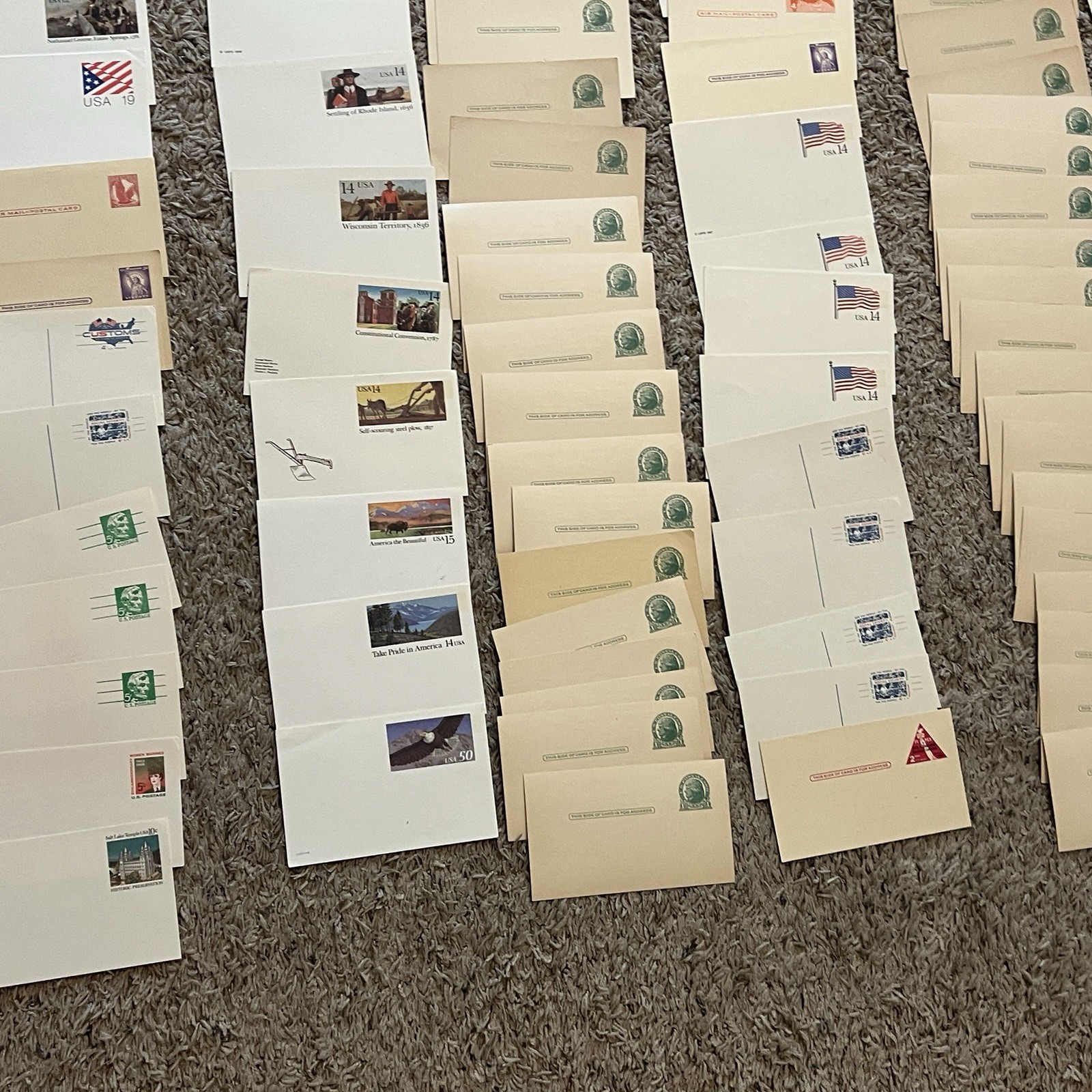 INVESTOR RESELLER BOX LOT OF OVER 200 UNUSED EARLY US POSTAL CARDS AND COVERS