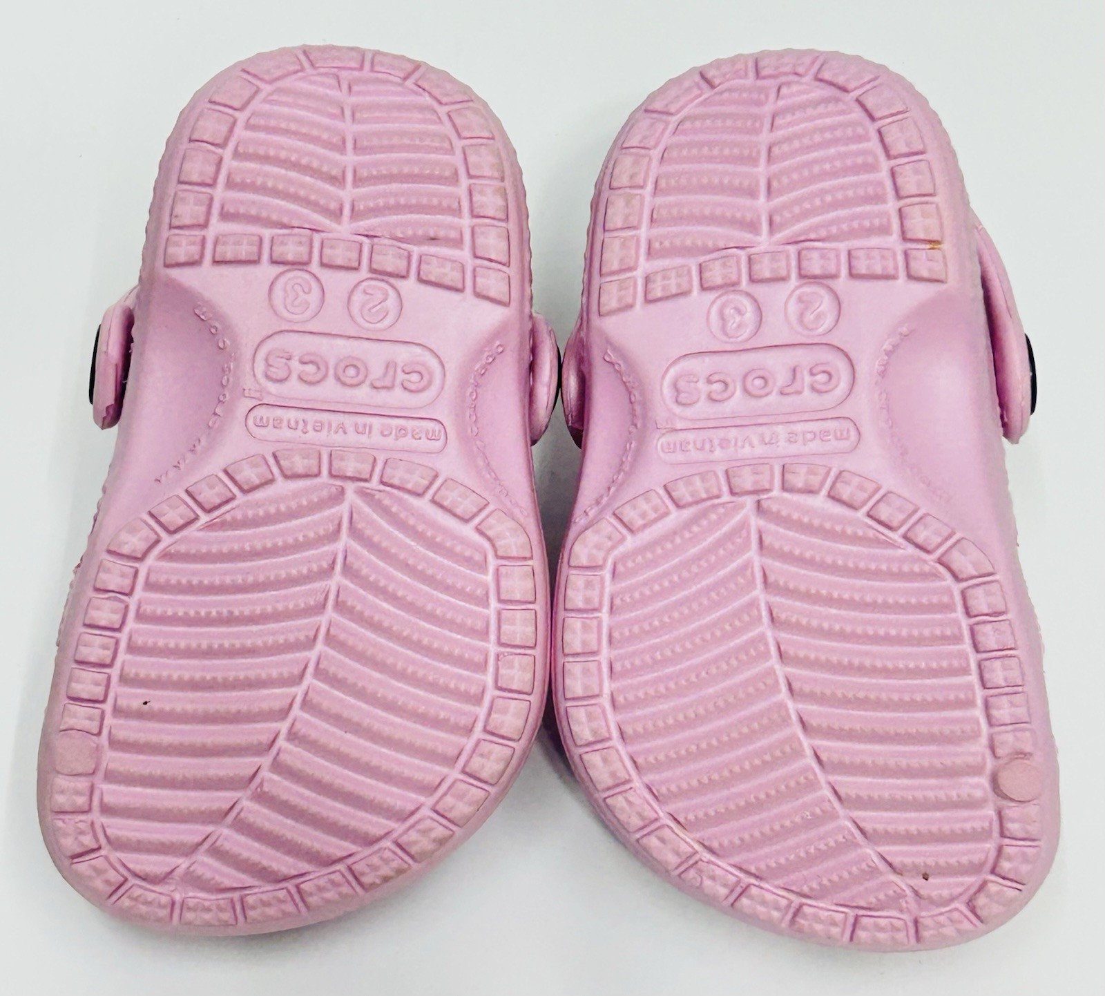 Crocs Classic Clogs Girls 2-3 Infant Baby Pink Slip On Shoes walker