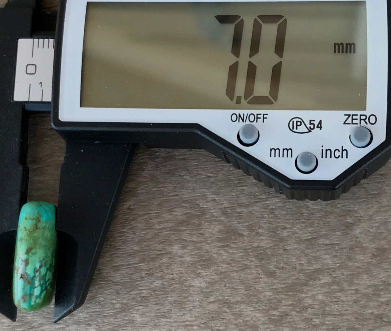 ANTIQUE RARE VERY OLD TIBETAN TURQUOISE BEAD - BEAUTIFUL WORN PATINA!