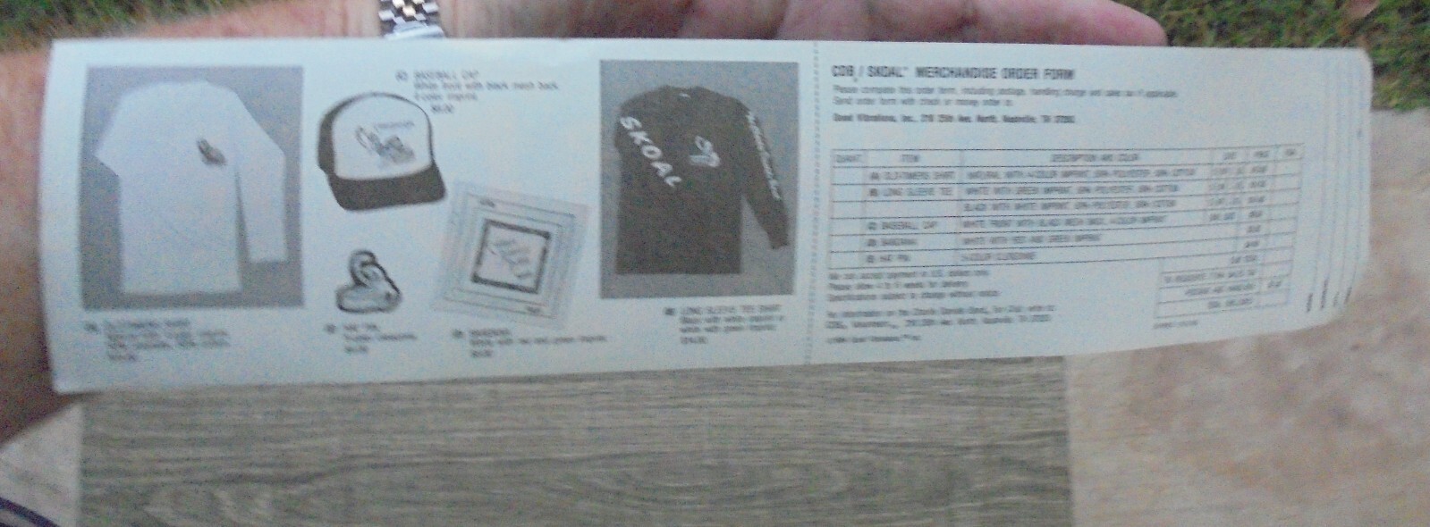 VINTAGE 1984 SKOAL "THE CHARLIE DANIELS BAND" BUMPER STICKER MINT/NEW/UNUSED