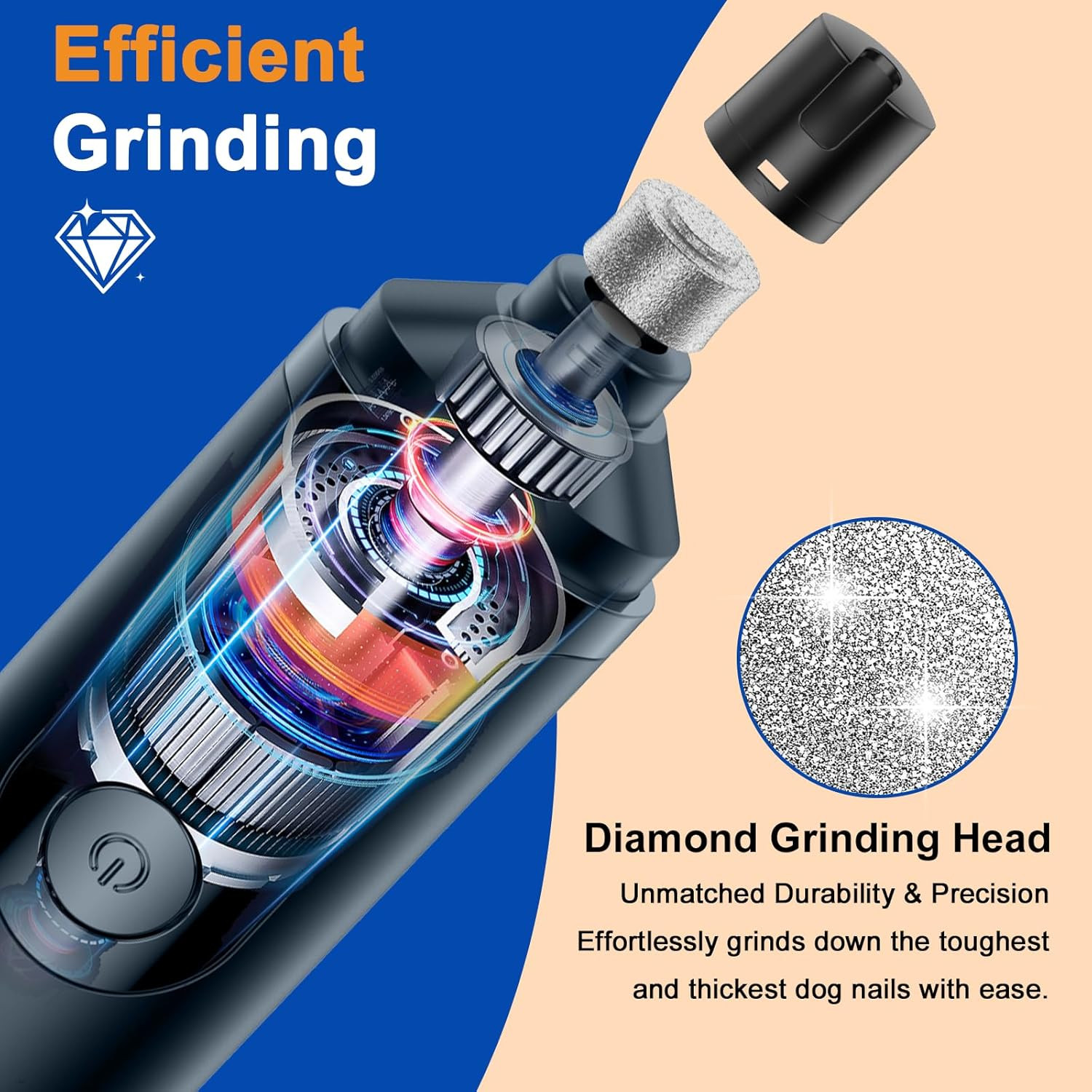 Upgraded Silent Groom Pro Nail Grinder Heusom Silent Grind Pro for Dogs Nail NEW