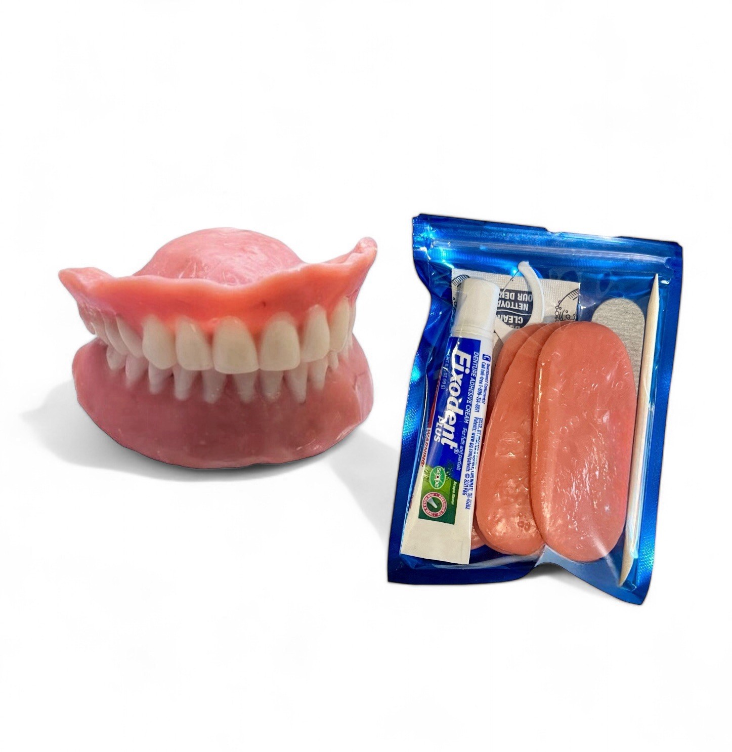 Fix Loose Dentures DIY Denture Reline Pink Gum Strips Reusable Fit No Teeth