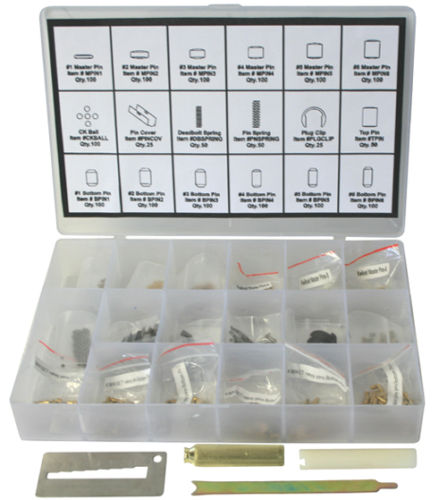 Kwikset Compatible Rekey Tools Box Landlord Homeowner Rekeying Pin Kits 100 Pins