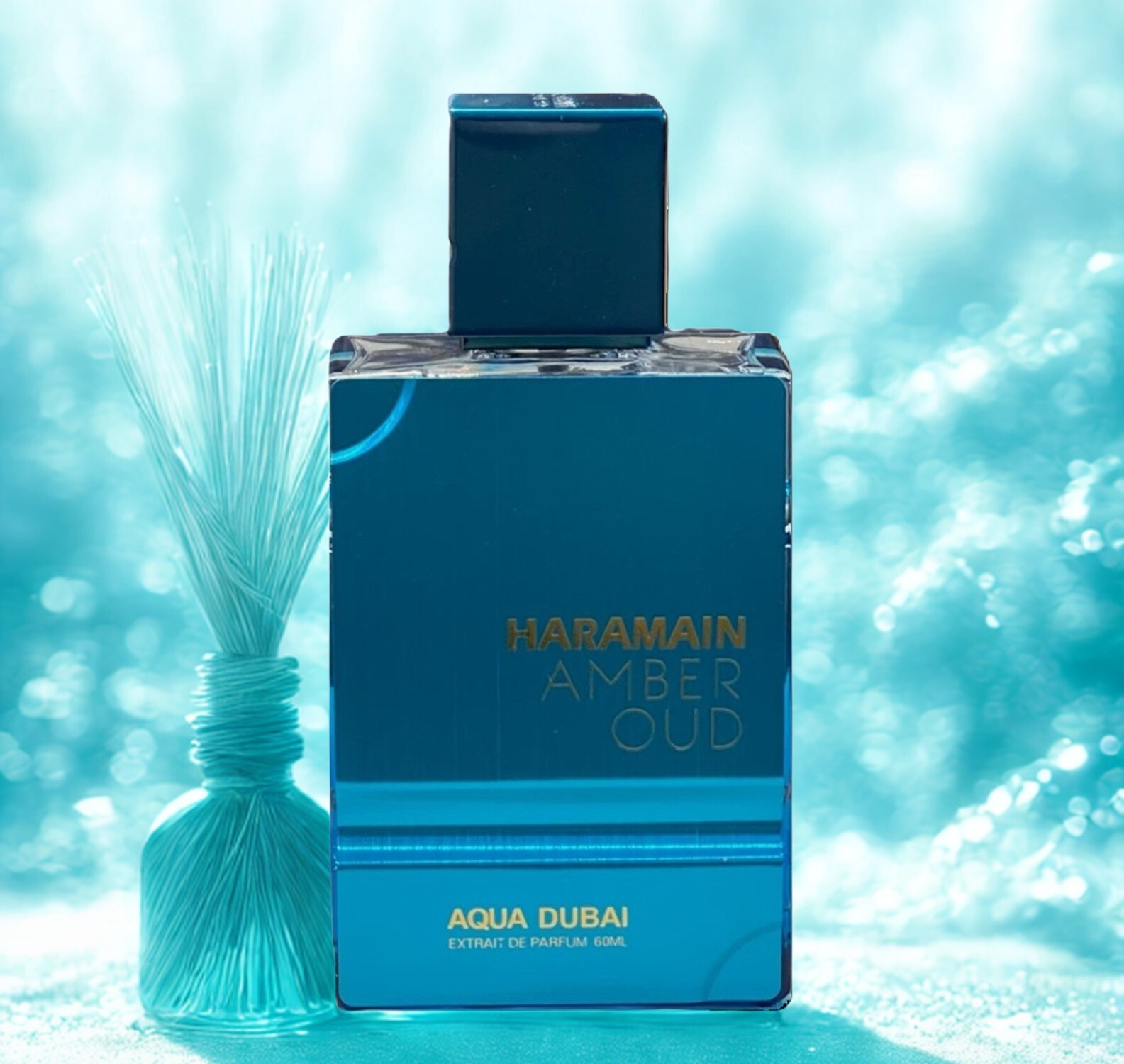 Aqua Dubai Al Haramain Amber Oud 60ml ( 2 oz ) Long Lasting Extrait de Parfum.