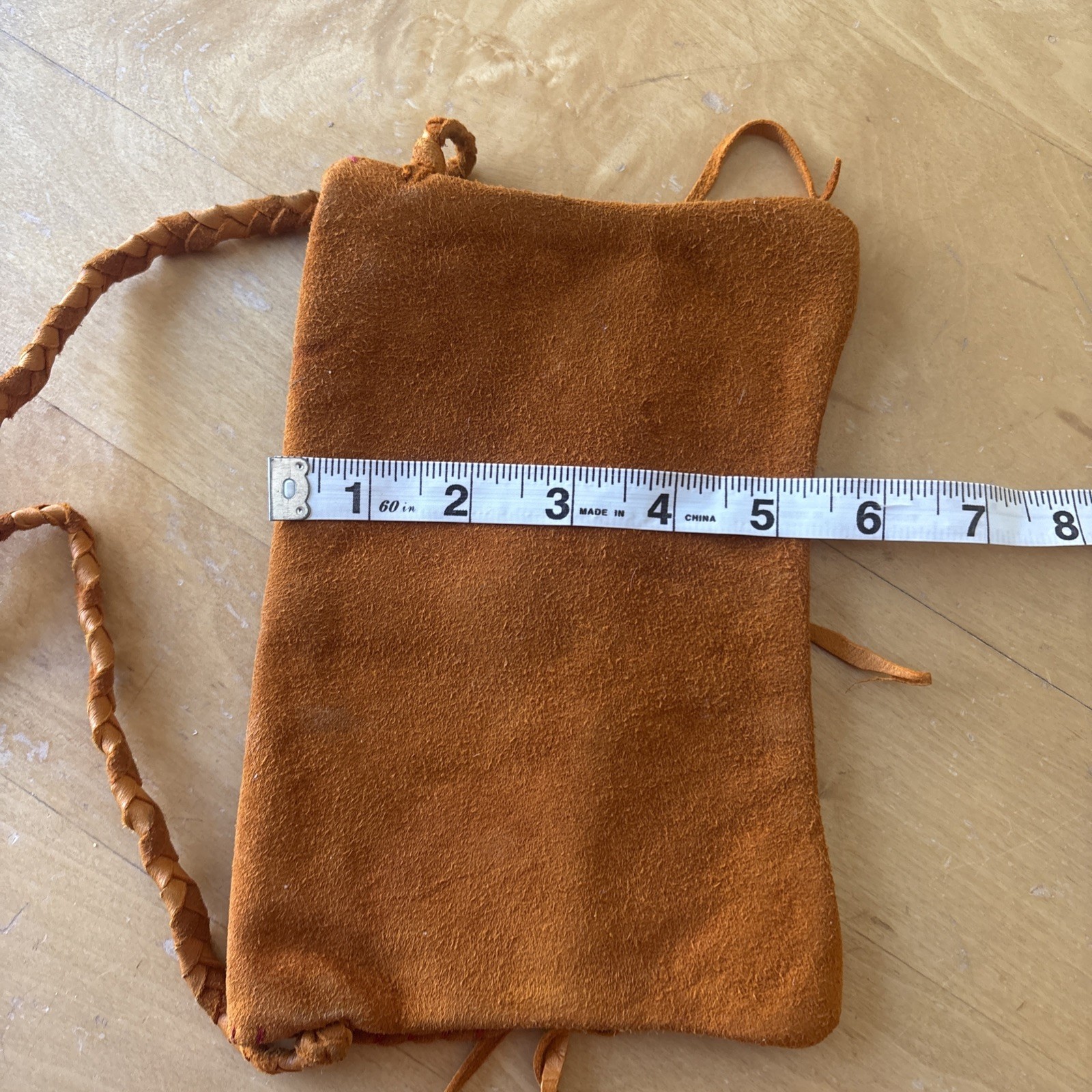 Vintage Navajo/Taos Pueblo Handmade Deerskin Suede Shoulder Bag – Antler Detail