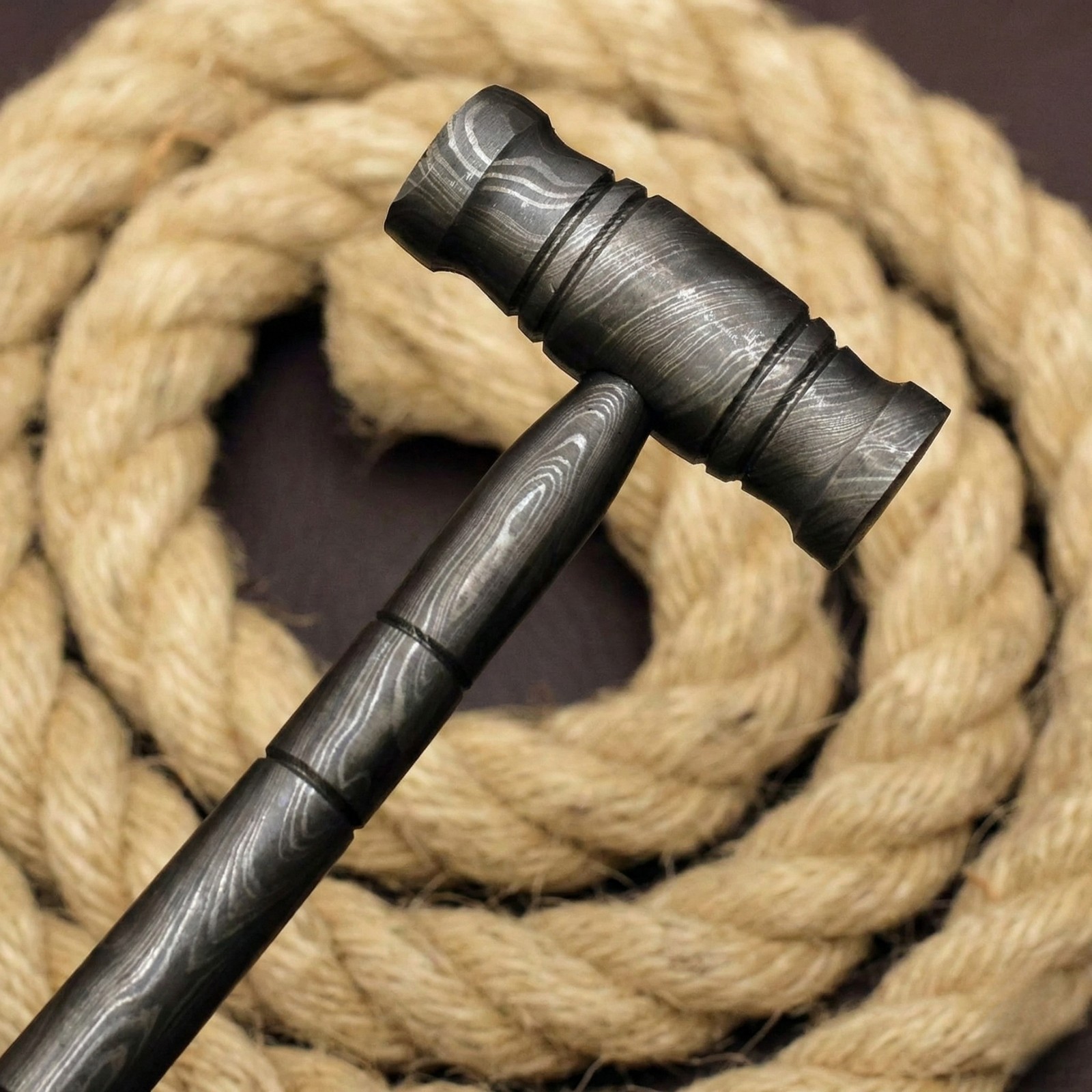 Shard Collectible Tactical Damascus Hammer Full Tang Bushcraft Survival EDC