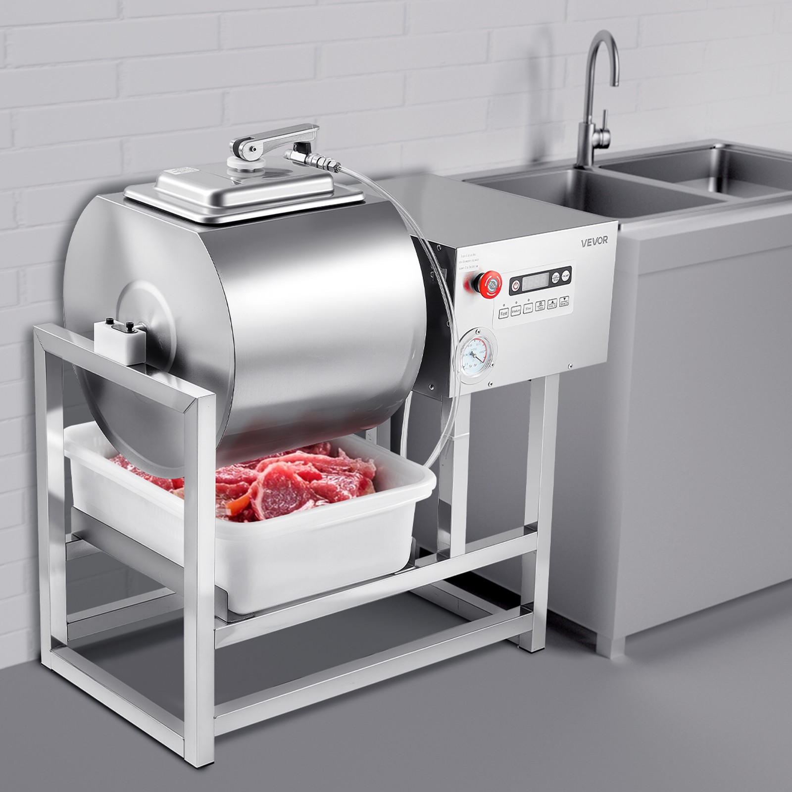 VEVOR Vacuum Meat Tumbler Marinator Machine 40L for Chicken Steak Fish