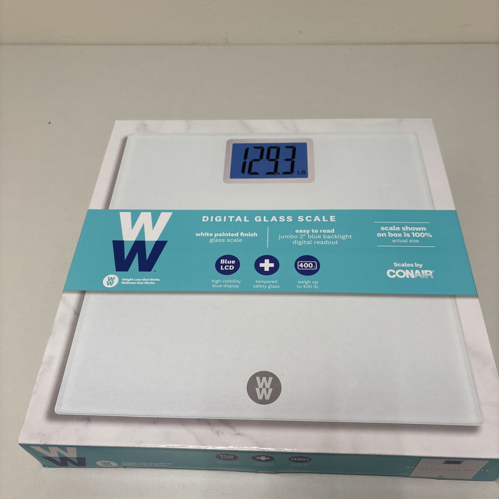 Conair Weight Watchers Digital Glass Scale - Tempered Safety Glass G132