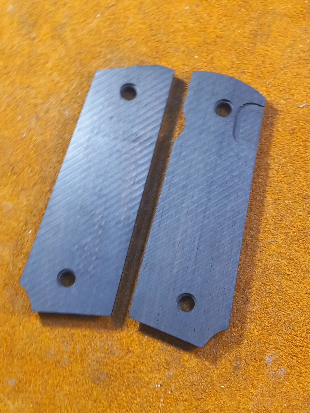 WWI WWII 1911 1911A1 Colt Grips Double Diamond Solid Walnut