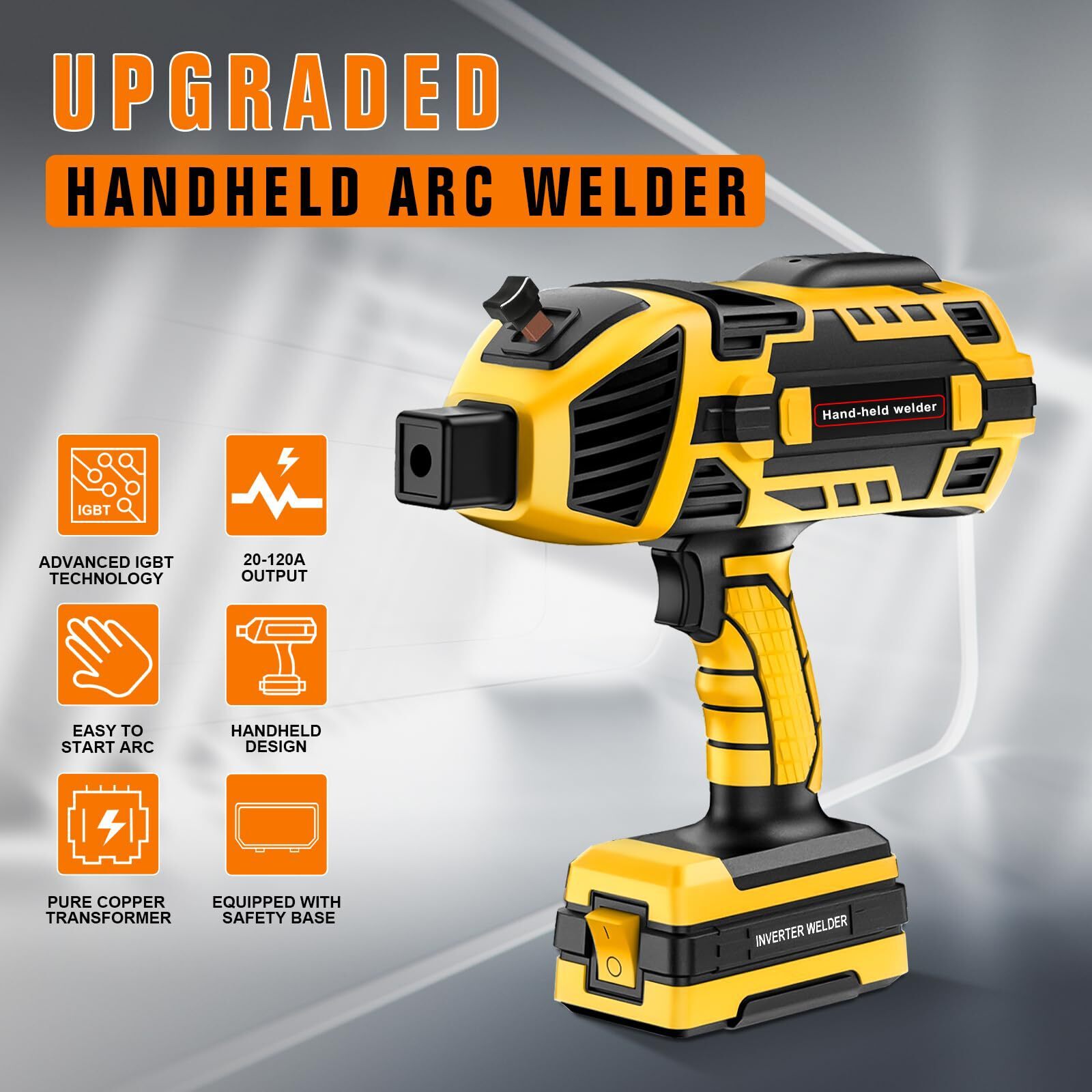 YesRight 120A Portable ARC Welder Gun, 110V Handheld Welding Kit
