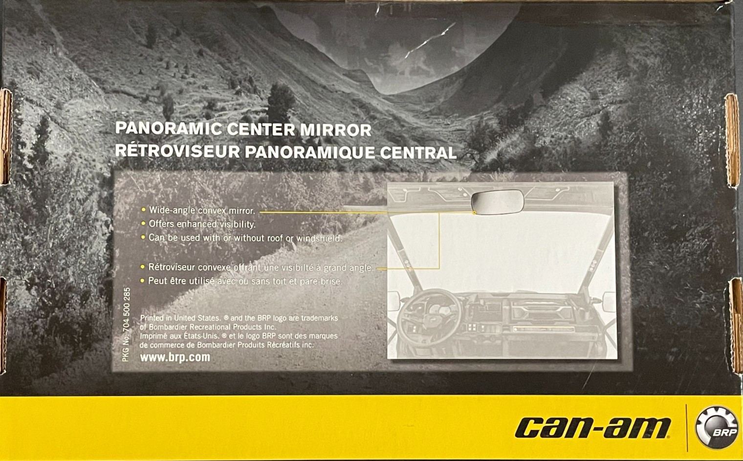 Can-Am Panoramic Center Mirror SKU 715003638