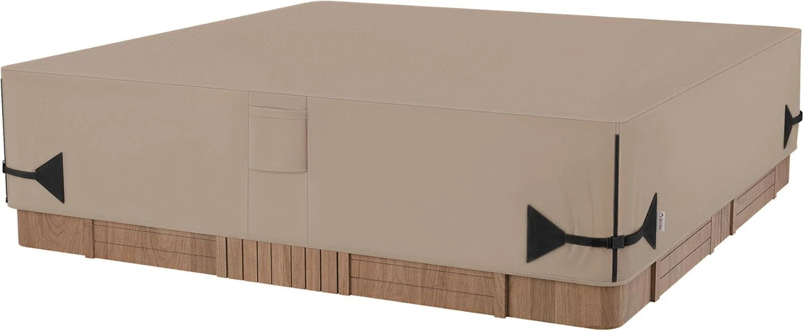 Outdoor Waterproof Hot Tub Cover 93 X 93 Inch Fit 92 X 92 or 91 X 91 or 90 X 90