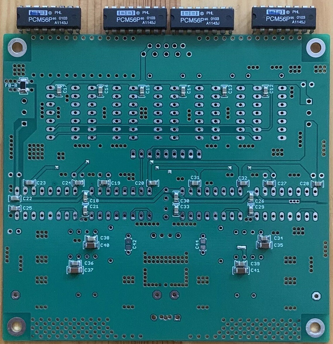 PCM56 NOS DAC PCB with 4xPCM56 J Grade and SMD Components Populated