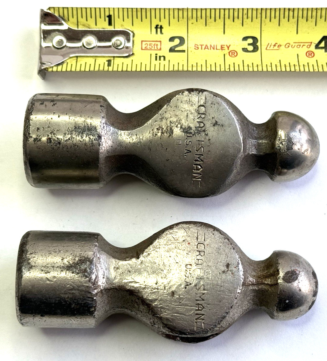 2 Craftsman Ball Peen Hammer Heads Used