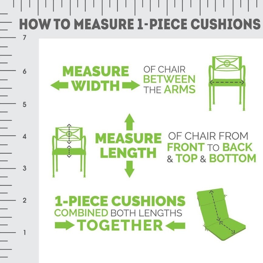 Sunbrella® Outdoor Patio Chaise Cushion ~ Schism Celery ~ 21.5 x 74 x 3 NEW