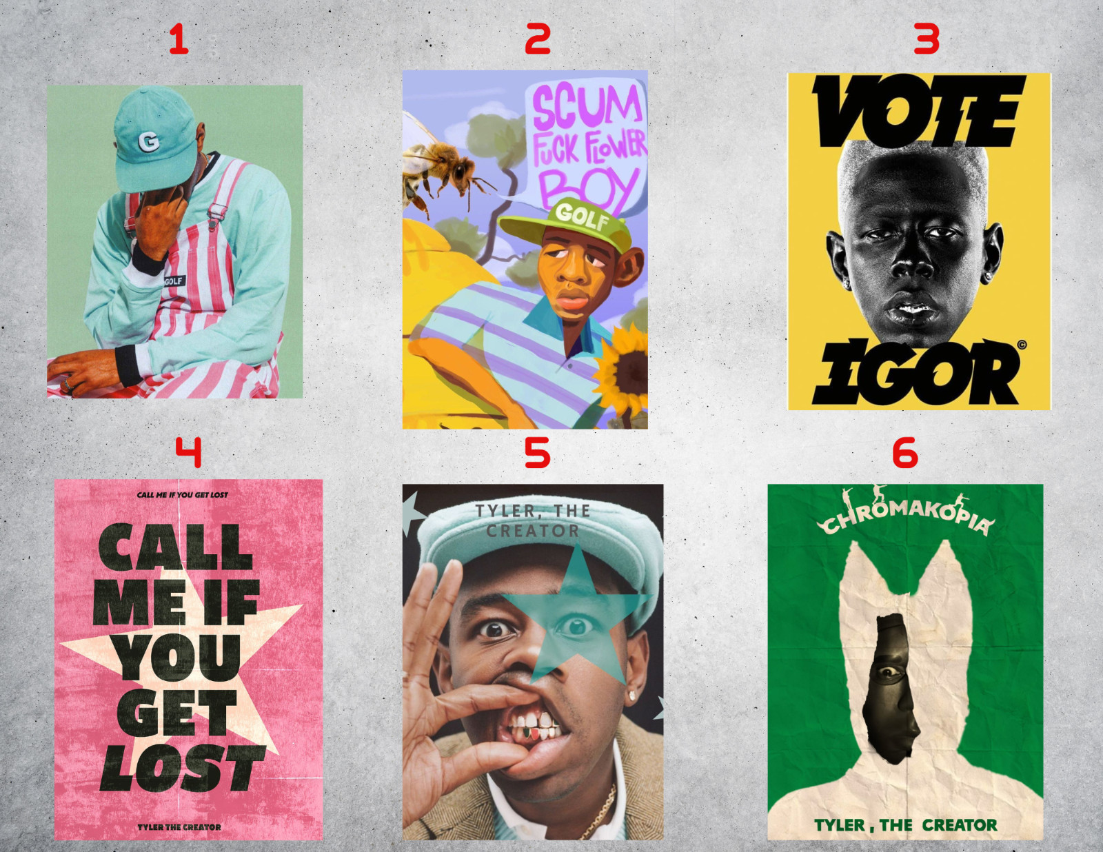 Tyler The Creator Music Wall Collage Poster Prints