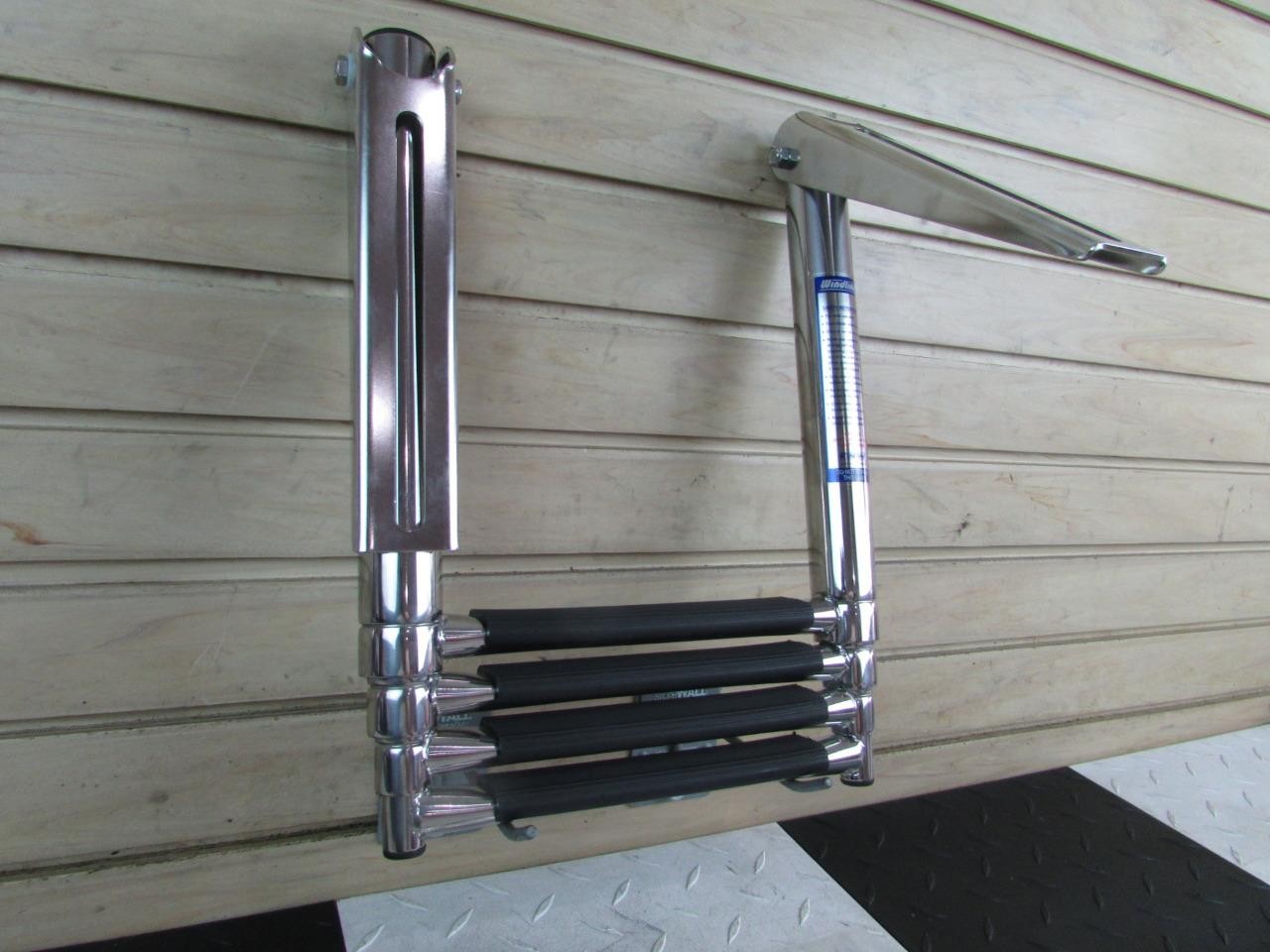 Windline 4 Step Telescopic 45" Marine Boat Ladder TPL-4XPE *New* w/ Hardware